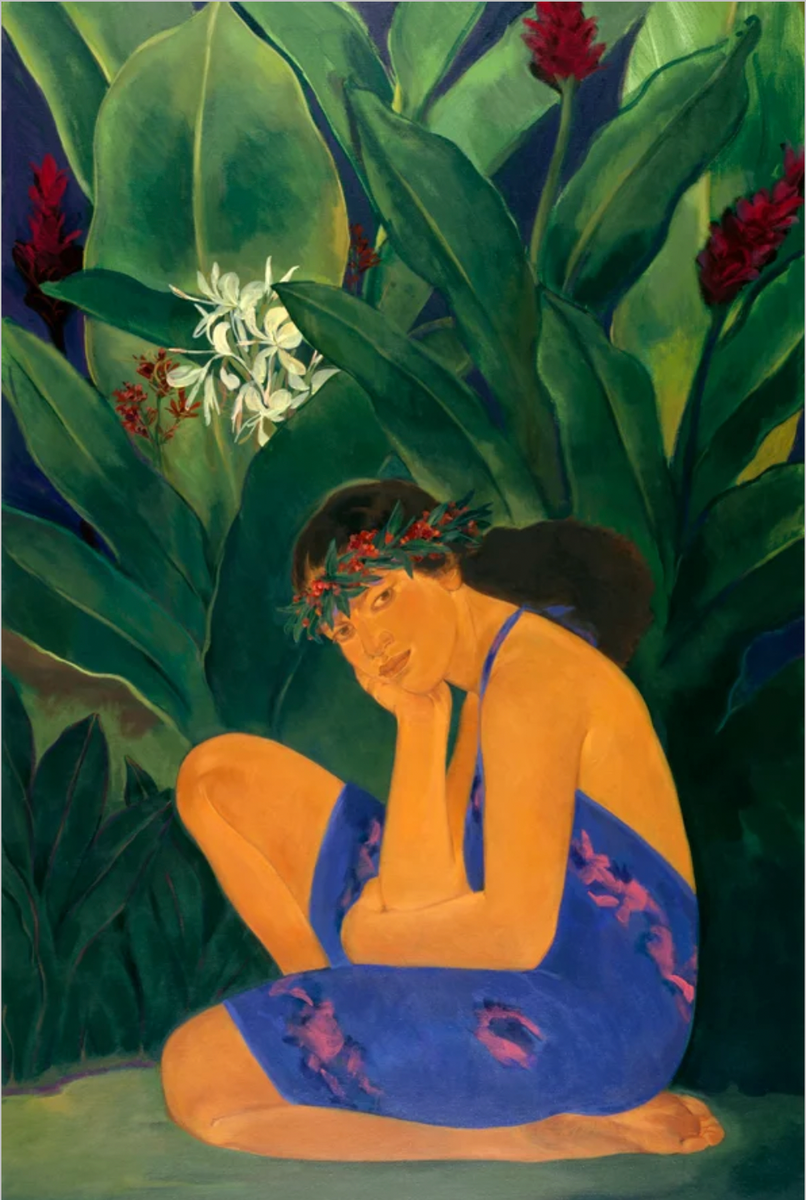 Yellow Ginger 17.5x12.5 Solid Koa Frame Nā Mea Hawaiʻi