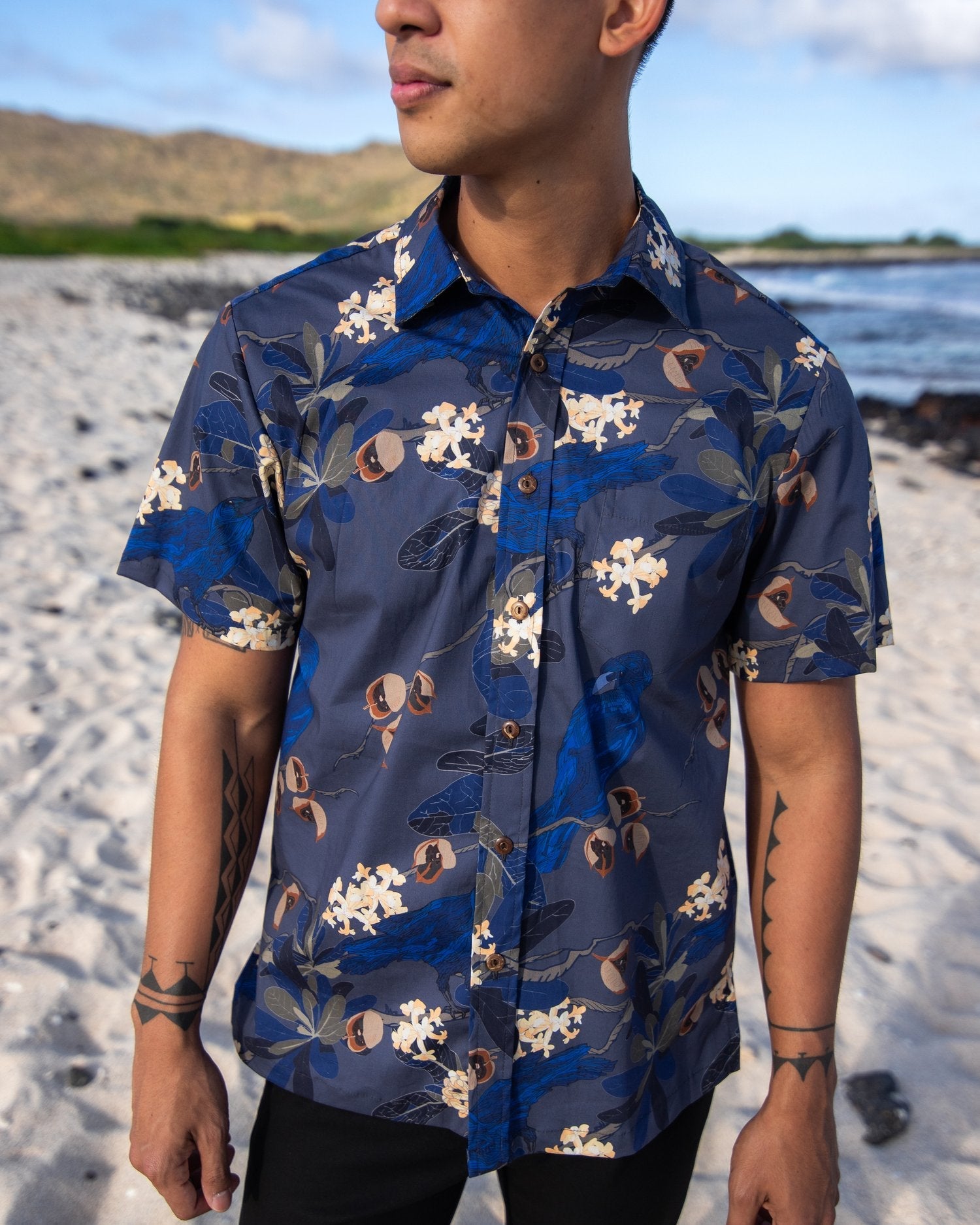 Ho'awa & The 'Alalā Men's Aloha Shirt | Na Mea Hawaiʻi – Hawaiian