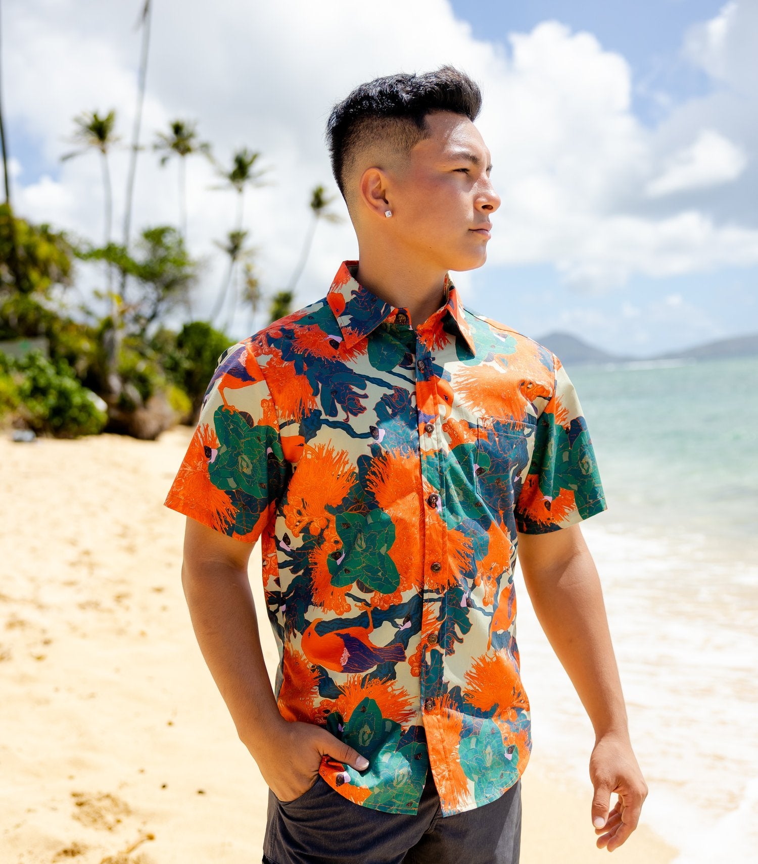 Kaniakapūpū Lehua 'Alani Men's Aloha Shirt