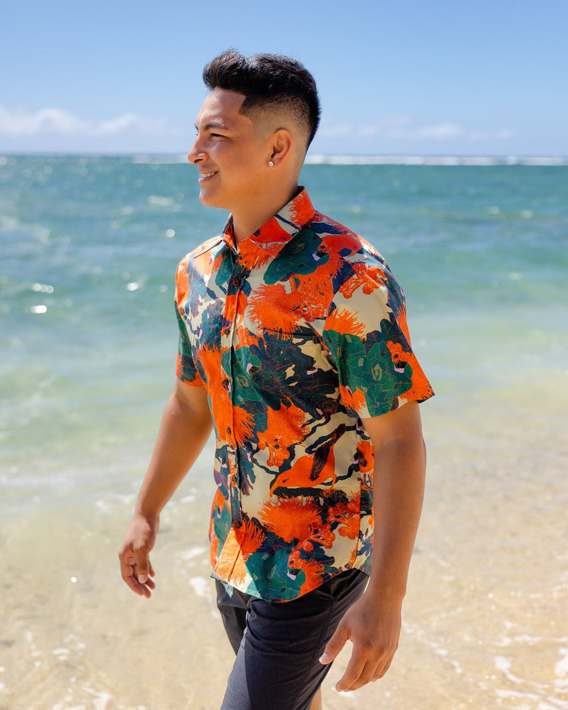 Kaniakapūpū Lehua 'Alani Men's Aloha Shirt | Na Mea Hawaiʻi