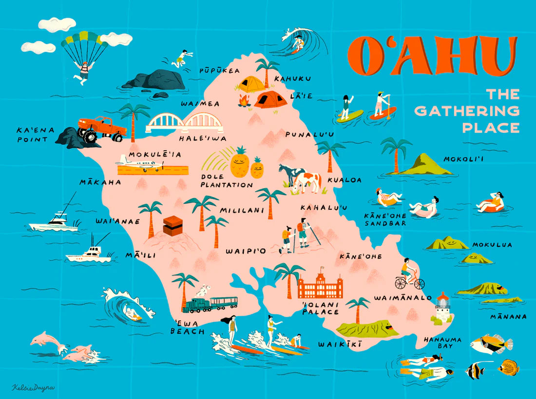 Oahu 70 Piece Puzzle – Hawaiian Council dba Nā Mea Hawaiʻi